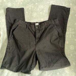 GAP girlfriend chino work pants | size 4 | black